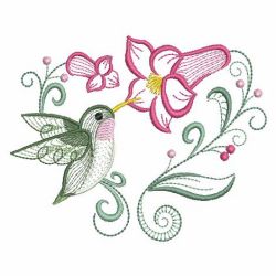 Rippled Hummingbirds 3 09(Md) machine embroidery designs