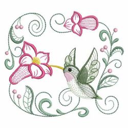 Rippled Hummingbirds 3 10(Md) machine embroidery designs