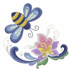 Rosemaling Bee machine embroidery designs