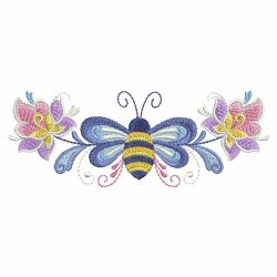 Rosemaling Bee 03 machine embroidery designs