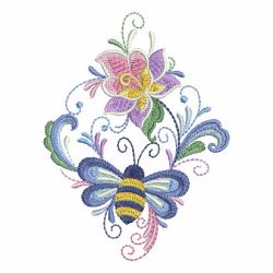 Rosemaling Bee 06 machine embroidery designs