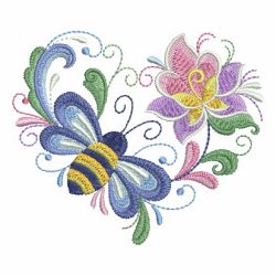 Rosemaling Bee 09 machine embroidery designs