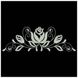 White Work Roses 4 08(Md) machine embroidery designs