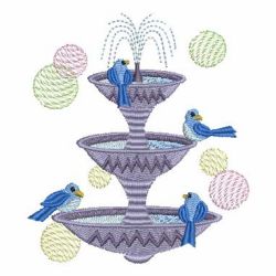 Bird Bath 10 machine embroidery designs