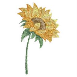 Watercolor Sunflowers 01(Md) machine embroidery designs