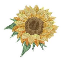 Watercolor Sunflowers 02(Md) machine embroidery designs