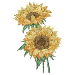 Watercolor Sunflowers 03(Lg) machine embroidery designs