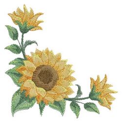 Watercolor Sunflowers 06(Lg) machine embroidery designs