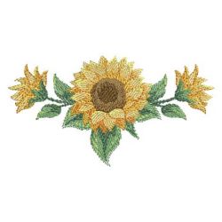 Watercolor Sunflowers 07(Lg) machine embroidery designs