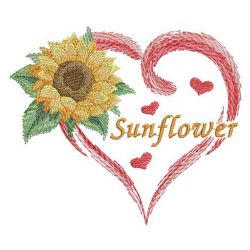 Watercolor Sunflowers 08(Md) machine embroidery designs