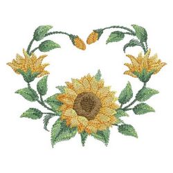 Watercolor Sunflowers 12(Md) machine embroidery designs