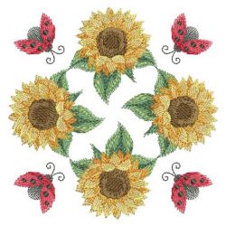 Watercolor Sunflowers 15(Md) machine embroidery designs