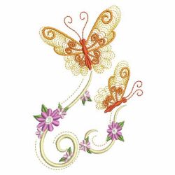 Petals In Flight 02(Lg) machine embroidery designs
