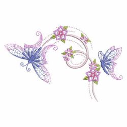 Petals In Flight 05(Md) machine embroidery designs
