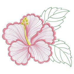 Vintage Hibiscus 2(Sm) machine embroidery designs