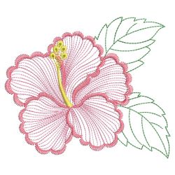 Vintage Hibiscus 2 01(Lg) machine embroidery designs