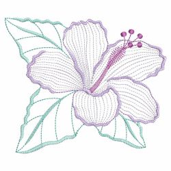 Vintage Hibiscus 2 02(Lg) machine embroidery designs