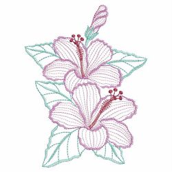 Vintage Hibiscus 2 03(Md) machine embroidery designs