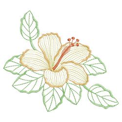 Vintage Hibiscus 2 05(Md) machine embroidery designs