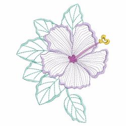 Vintage Hibiscus 2 06(Md) machine embroidery designs