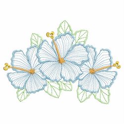 Vintage Hibiscus 2 08(Lg) machine embroidery designs