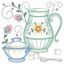 Tea Time Blocks 03(Lg) machine embroidery designs