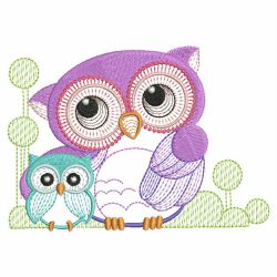 Cute Owls 2 03(Lg) machine embroidery designs