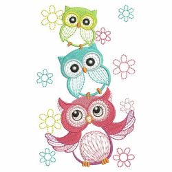 Cute Owls 2 04(Lg) machine embroidery designs