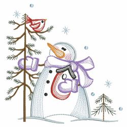 Vintage Snowman 3 12(Lg) machine embroidery designs