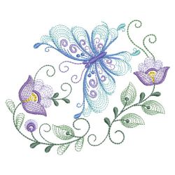 Rippled Dancing Butterflies 03(Md) machine embroidery designs