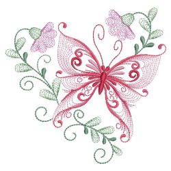 Rippled Dancing Butterflies 04(Lg) machine embroidery designs