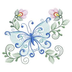 Rippled Dancing Butterflies 06(Sm) machine embroidery designs