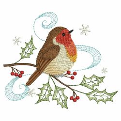 Christmas Robin(Sm) machine embroidery designs