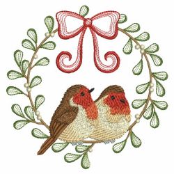 Christmas Robin 08(Lg) machine embroidery designs