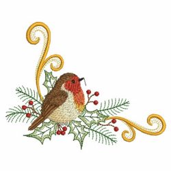 Christmas Robin 09(Sm) machine embroidery designs