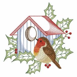 Christmas Robin 10(Md) machine embroidery designs