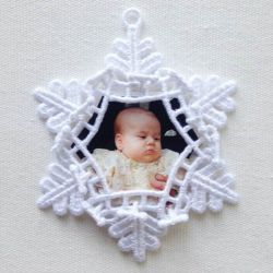 FSL Snowflake Photo Ornaments 01 machine embroidery designs