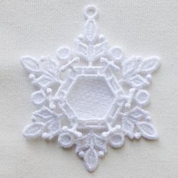 FSL Snowflake Photo Ornaments 11 machine embroidery designs