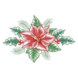 Elegant Poinsettia 04(Md) machine embroidery designs