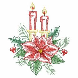 Elegant Poinsettia 07(Sm) machine embroidery designs