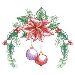 Elegant Poinsettia 09(Sm) machine embroidery designs