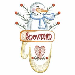 Vintage Snowman 4 04(Sm)