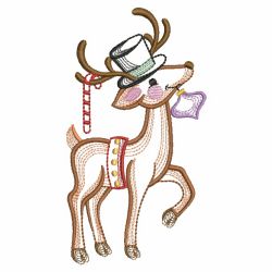 Vintage Christmas Reindeer 07(Sm) machine embroidery designs