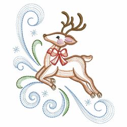 Vintage Christmas Reindeer 08(Sm) machine embroidery designs