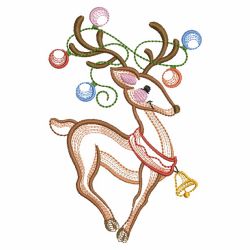 Vintage Christmas Reindeer 09(Lg) machine embroidery designs