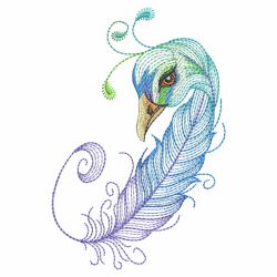 Bird Feathers 05(Md) machine embroidery designs