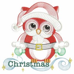 Christmas Owl 01(Md) machine embroidery designs