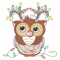 Christmas Owl 03(Md) machine embroidery designs