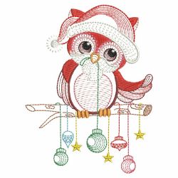 Christmas Owl 07(Md) machine embroidery designs