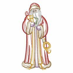 Vintage Christmas Santa 08(Md) machine embroidery designs